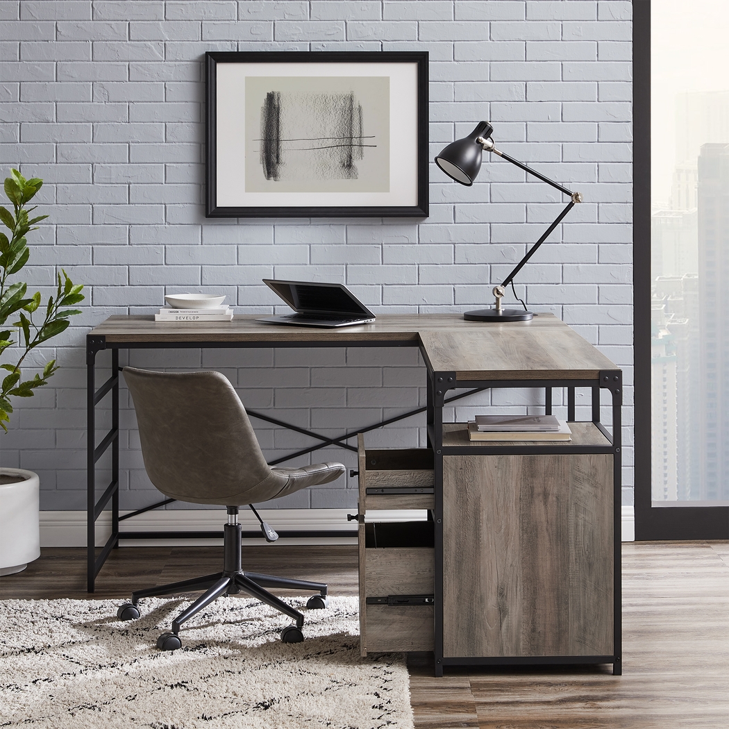 Carnfirth Gray Desk - Thumbnail - Image 3