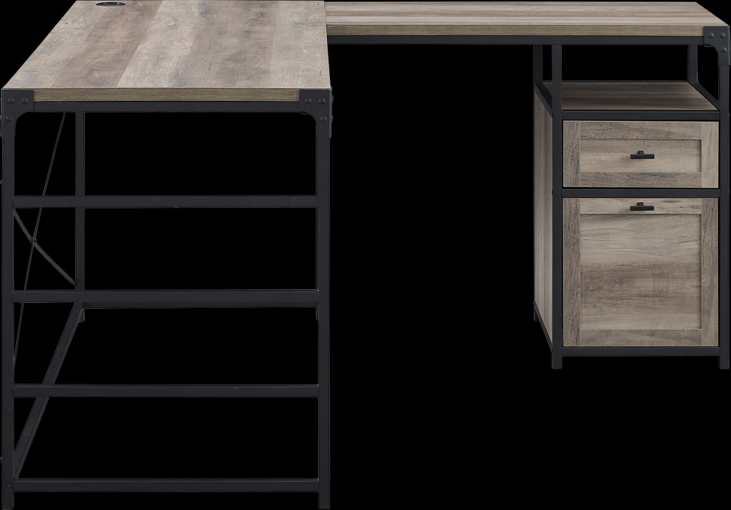 Carnfirth Gray Desk - Thumbnail - Image 4