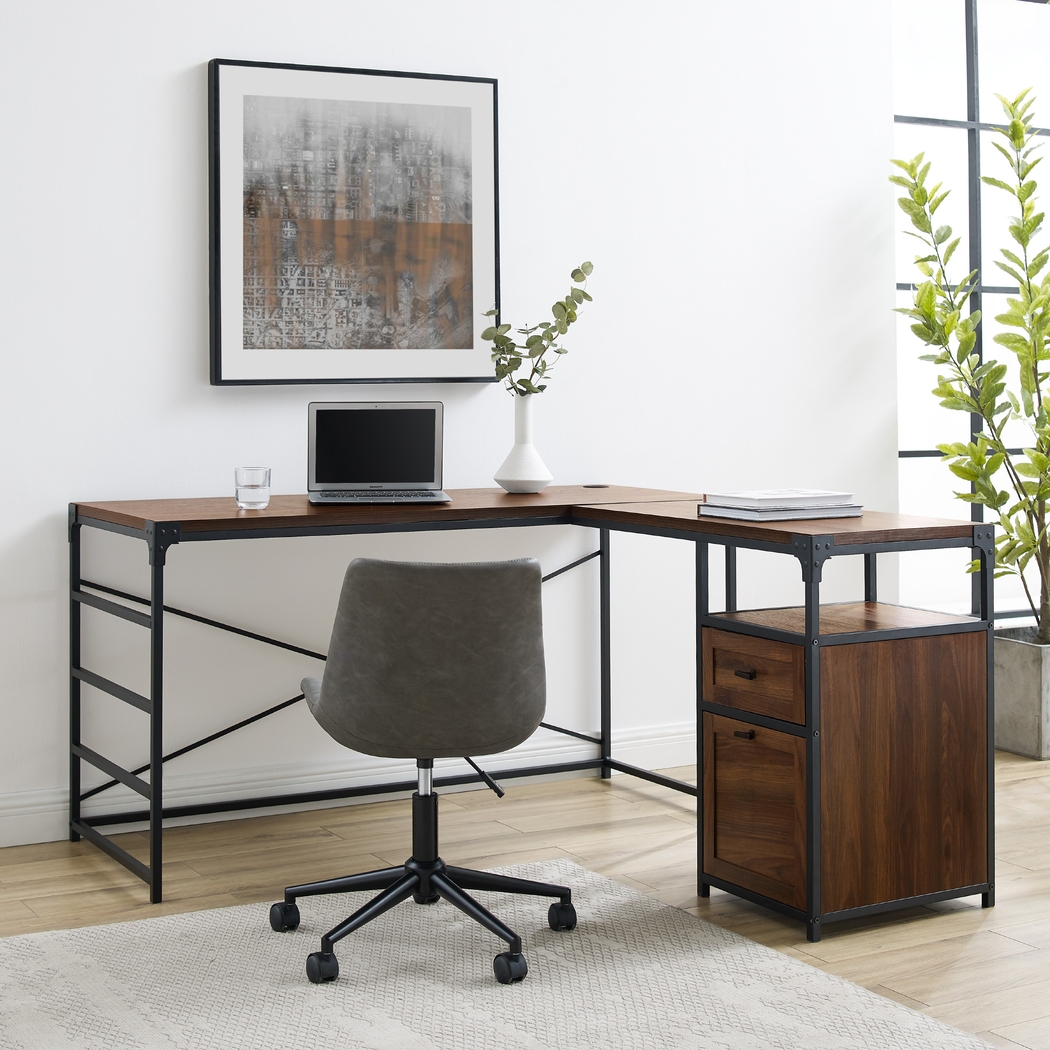 Carnfirth Walnut Desk - Thumbnail - Image 2