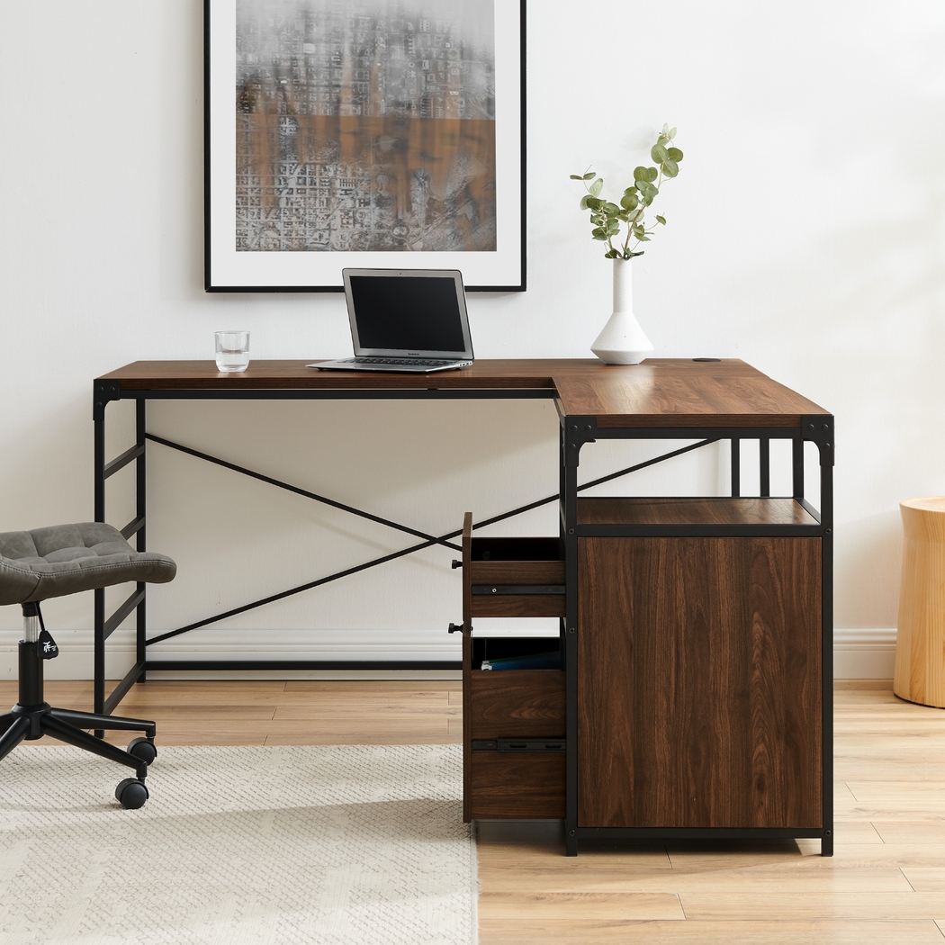 Carnfirth Walnut Desk - Thumbnail - Image 3