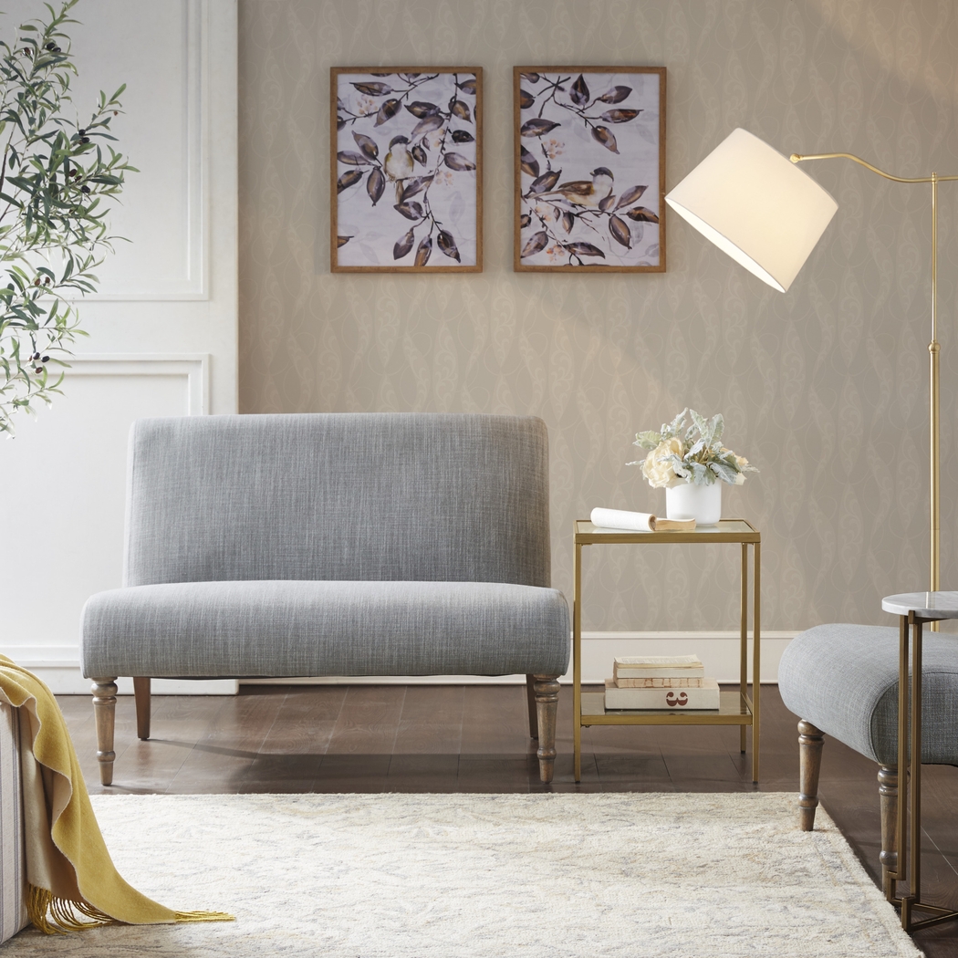 Carnifix Gray Loveseat - Thumbnail - Image 2