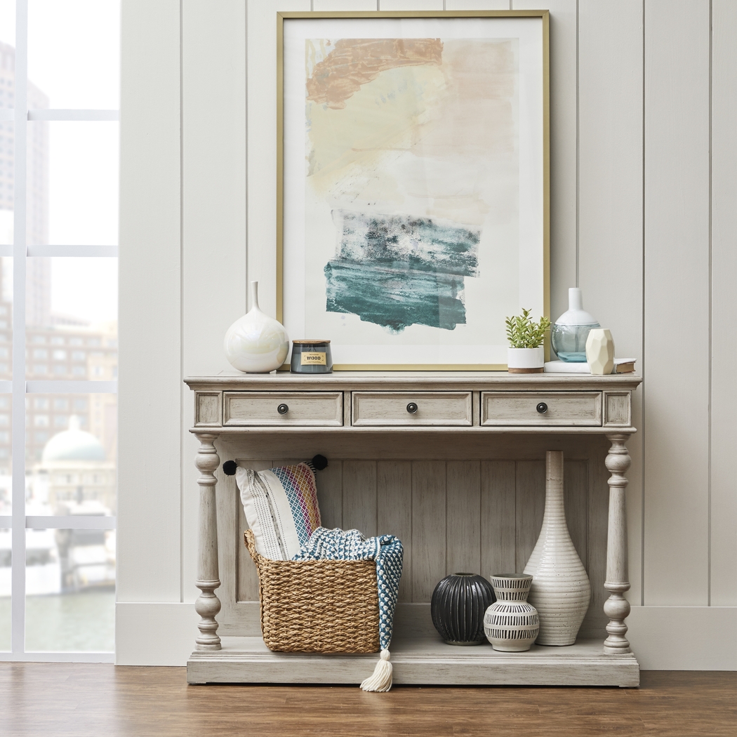 Carnwath Beige Console Table - Thumbnail - Image 7