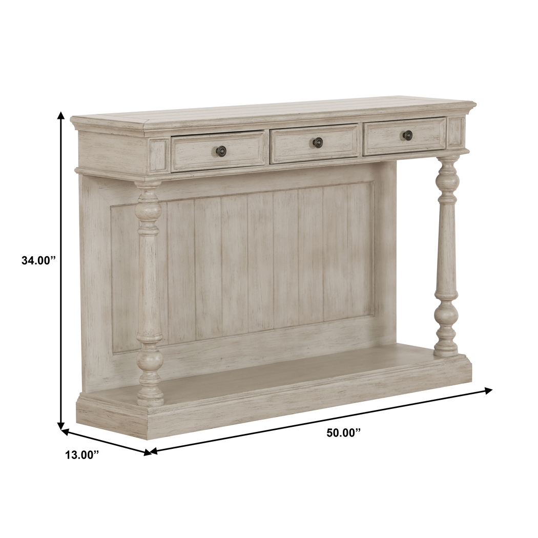 Carnwath Beige Console Table - Thumbnail - Image 8