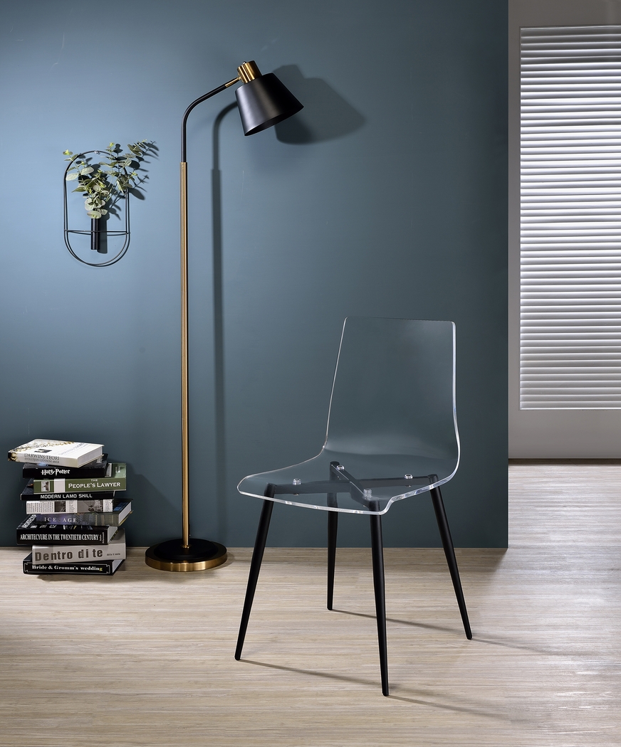 Carolann Black Dining Chair, Set of 2 - Thumbnail - Image 2