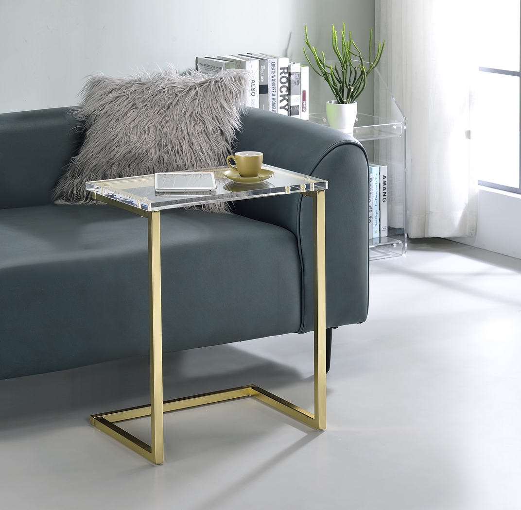 Carolann Clear Accent Table - Thumbnail - Image 2
