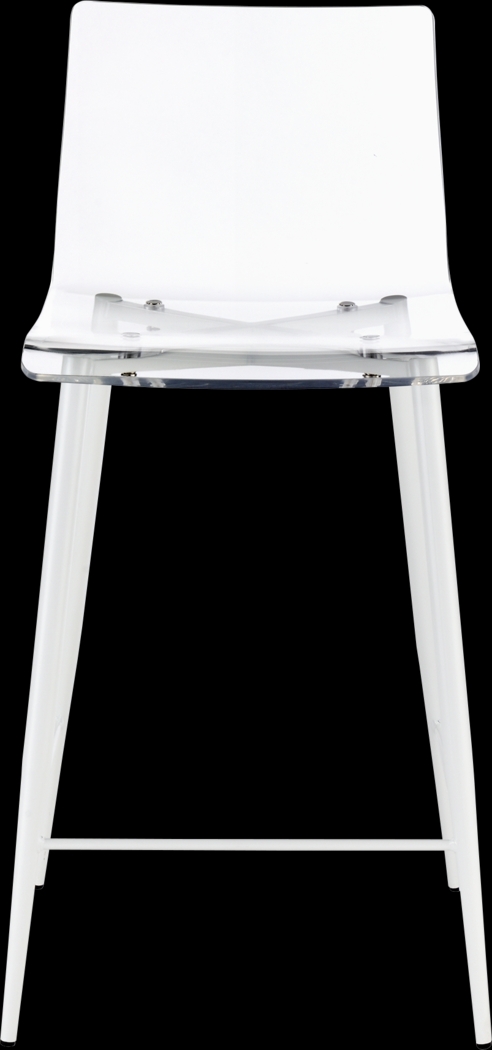 Carolann Clear Counter Stool, Set of 2 - Thumbnail - Image 4