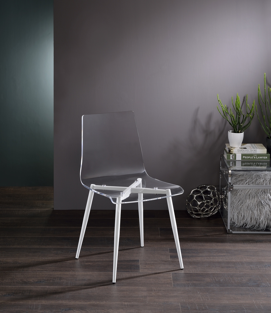 Carolann Clear Dining Chair, Set of 2 - Thumbnail - Image 2