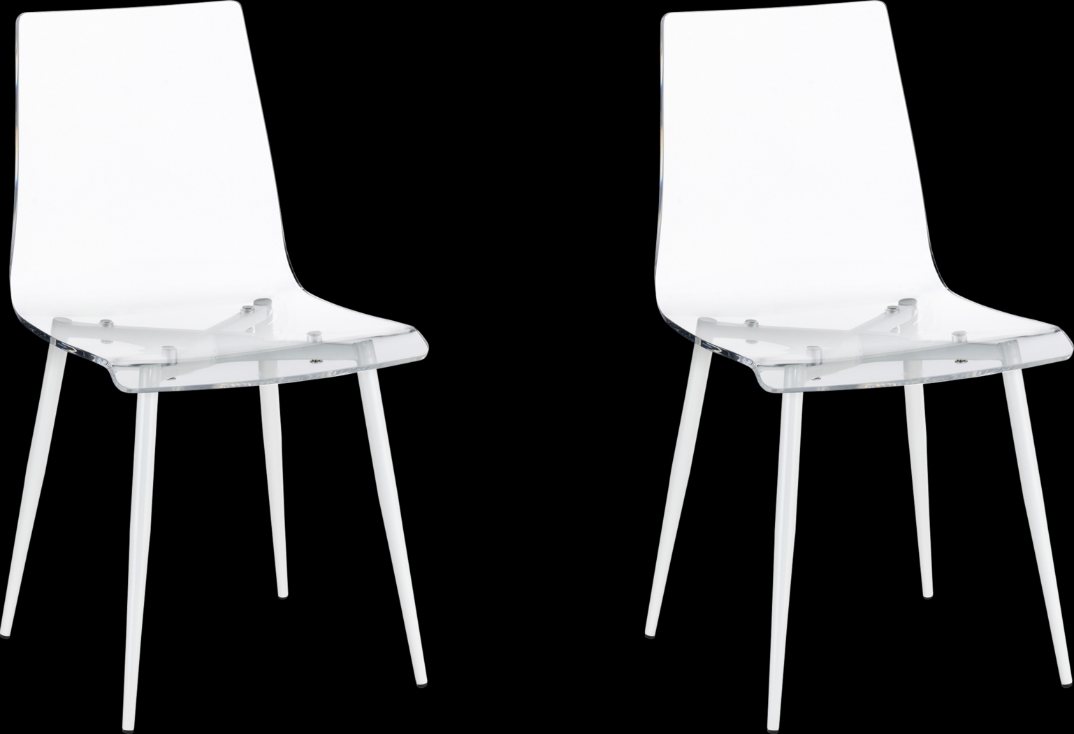 Carolann Clear Dining Chair, Set of 2 - Thumbnail - Image 1