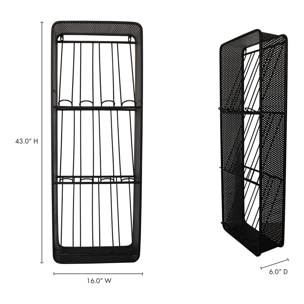 Carole Avenue Black Wine Rack - Thumbnail - Image 6