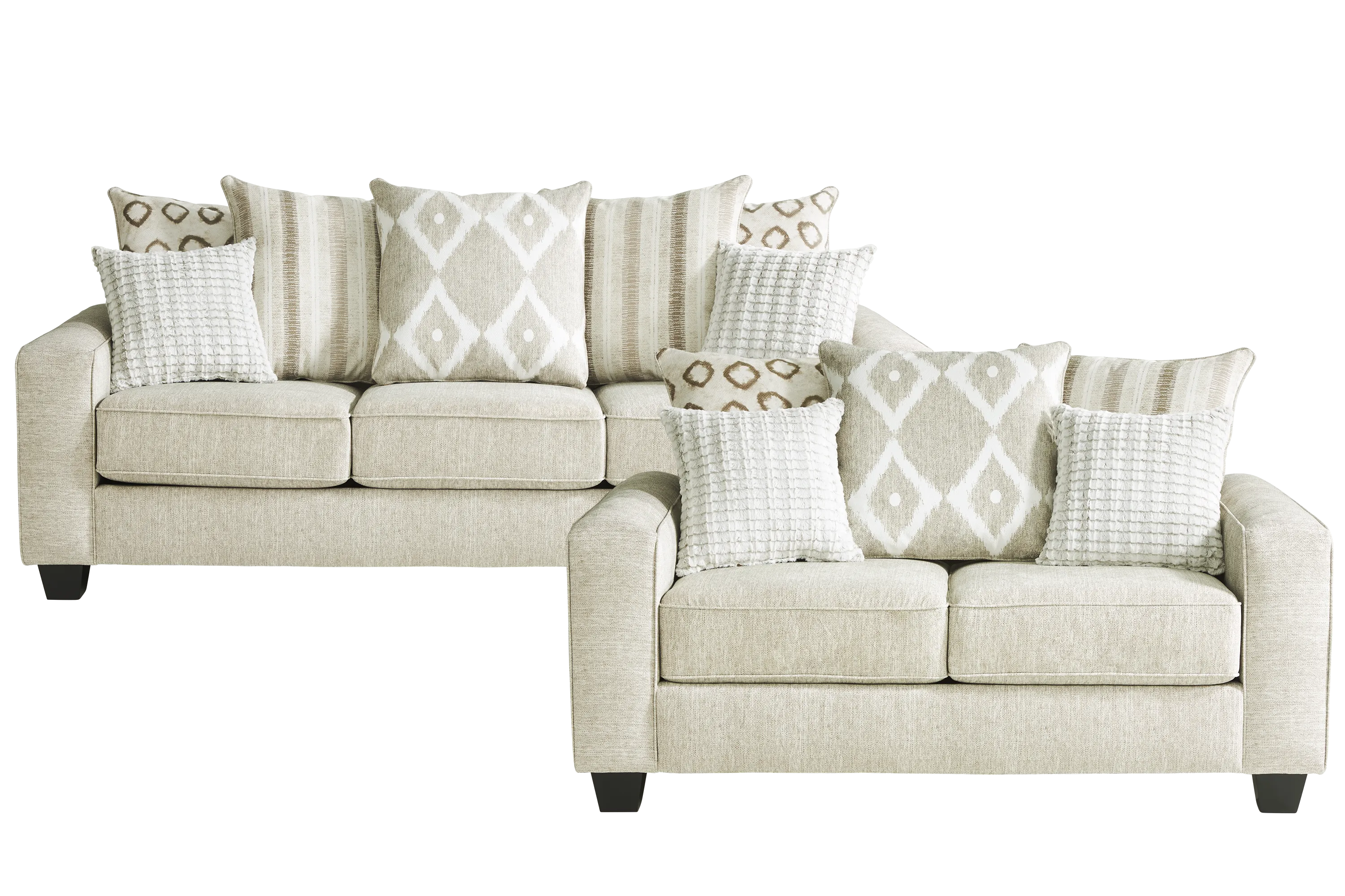 Carole Court Beige 2 Pc Living Room - Thumbnail - Image 1