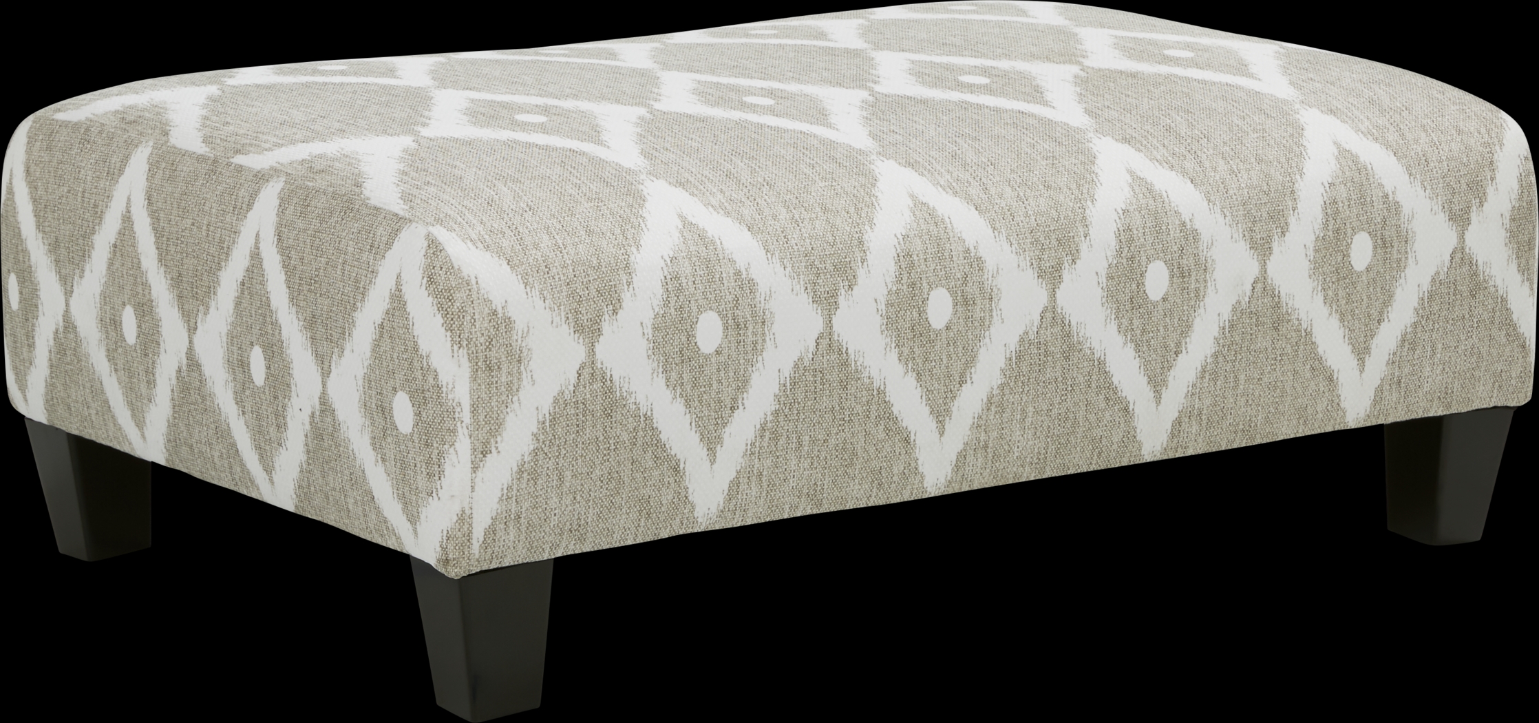Carole Court Beige Cocktail Ottoman - Thumbnail - Image 1