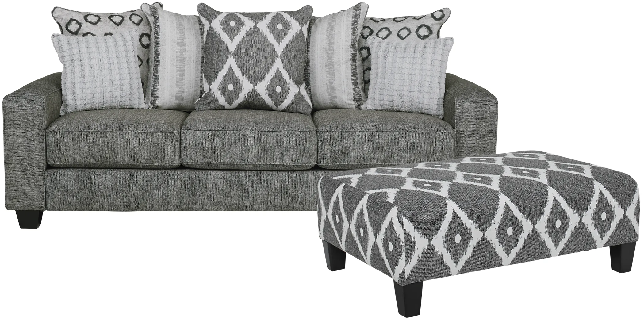 Carole Court Gray 2 Pc Living Room - Thumbnail - Image 1