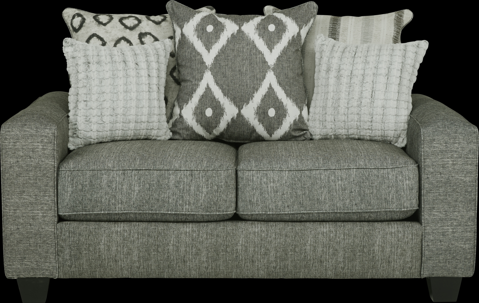 Carole Court Gray 7 Pc Living Room - Thumbnail - Image 3