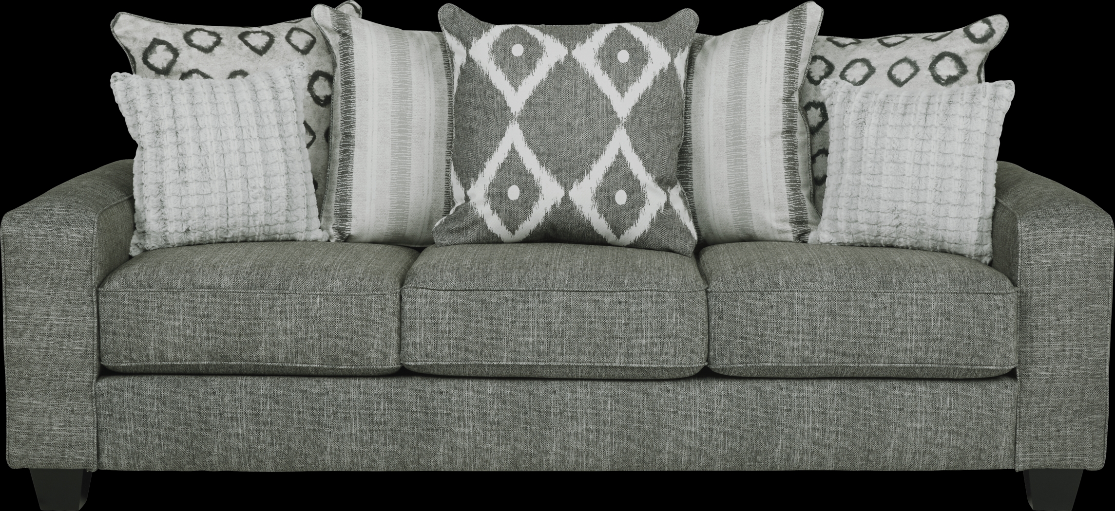 Carole Court Gray 7 Pc Living Room - Thumbnail - Image 2