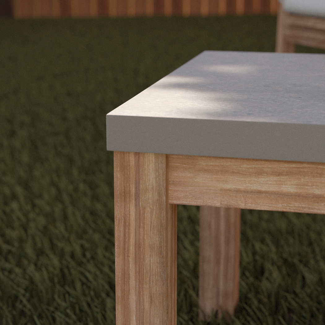 Carolewood Gray Outdoor Cocktail Table - Thumbnail - Image 3