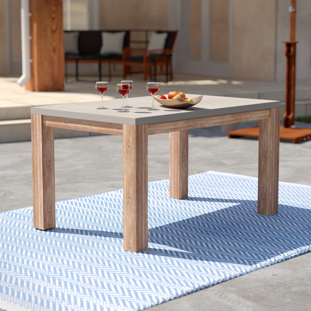 Carolewood Gray Outdoor Dining Table - Thumbnail - Image 2