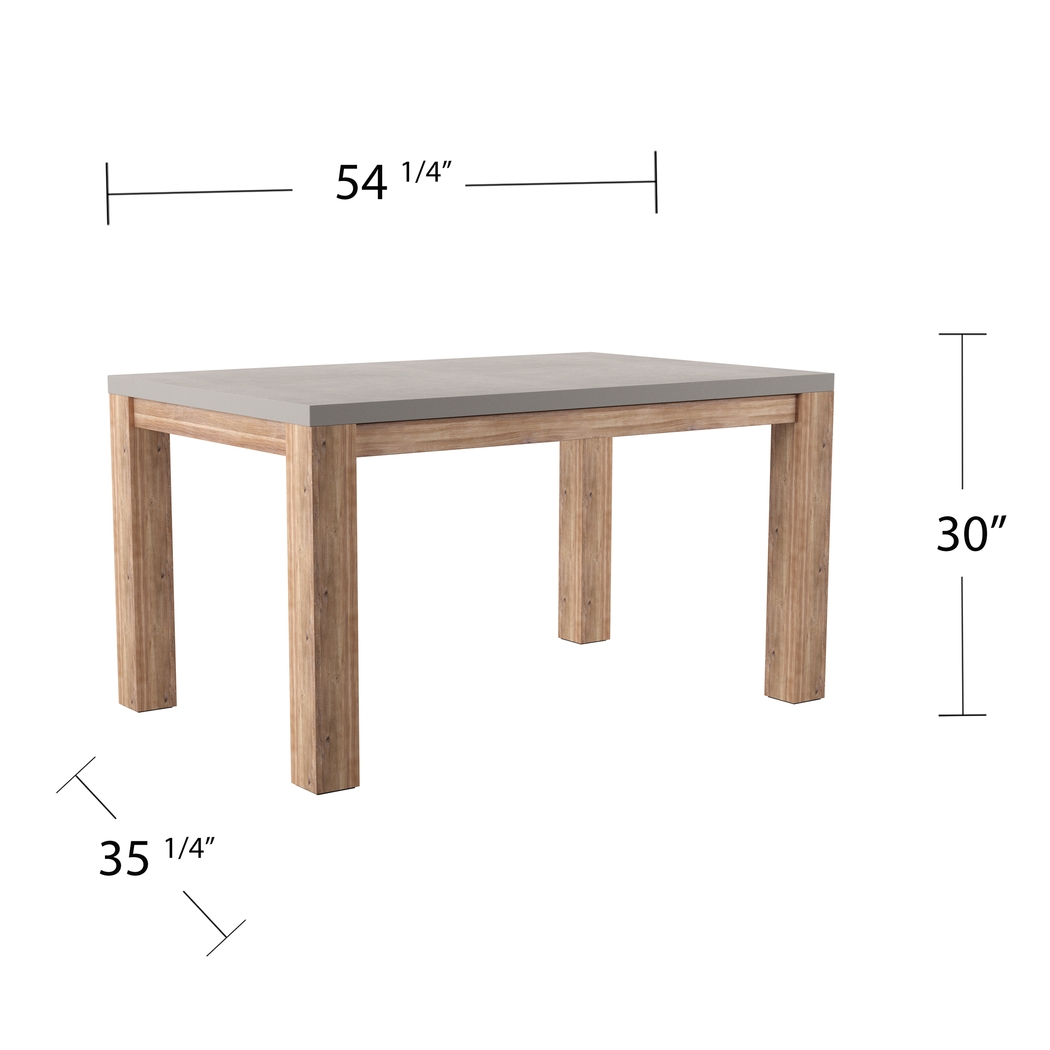 Carolewood Gray Outdoor Dining Table - Thumbnail - Image 7