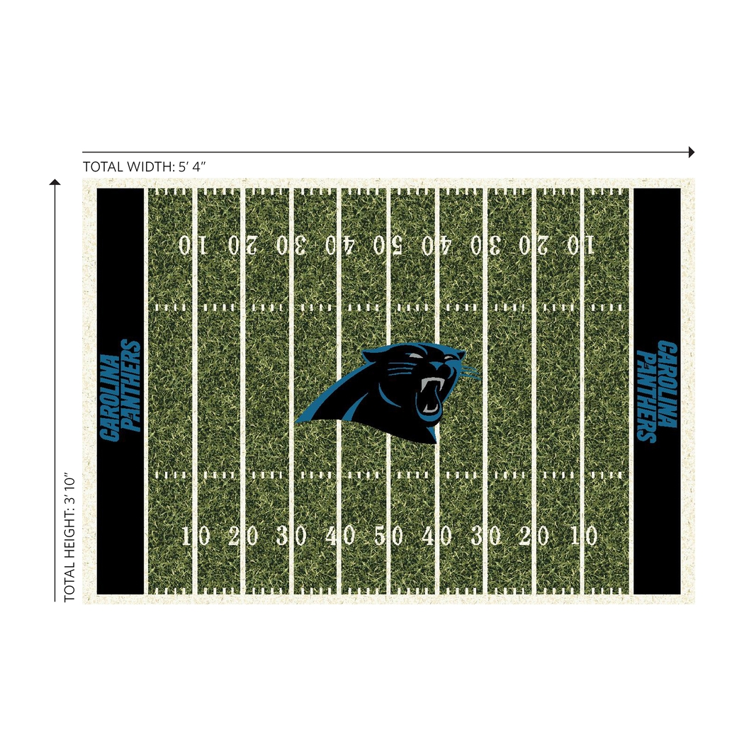 Carolina Panthers Green 4' x 6' Rug - Thumbnail - Image 4
