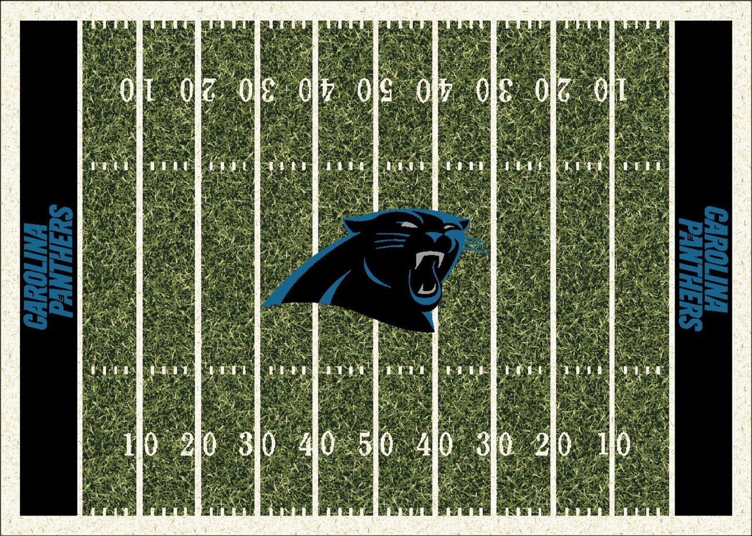 Carolina Panthers Green 4' x 6' Rug - Thumbnail - Image 1