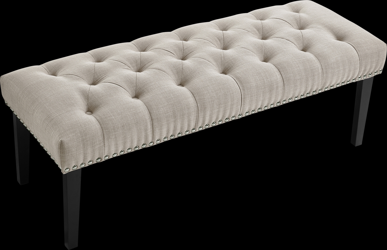 Caroline Beige Accent Bench - Thumbnail - Image 2