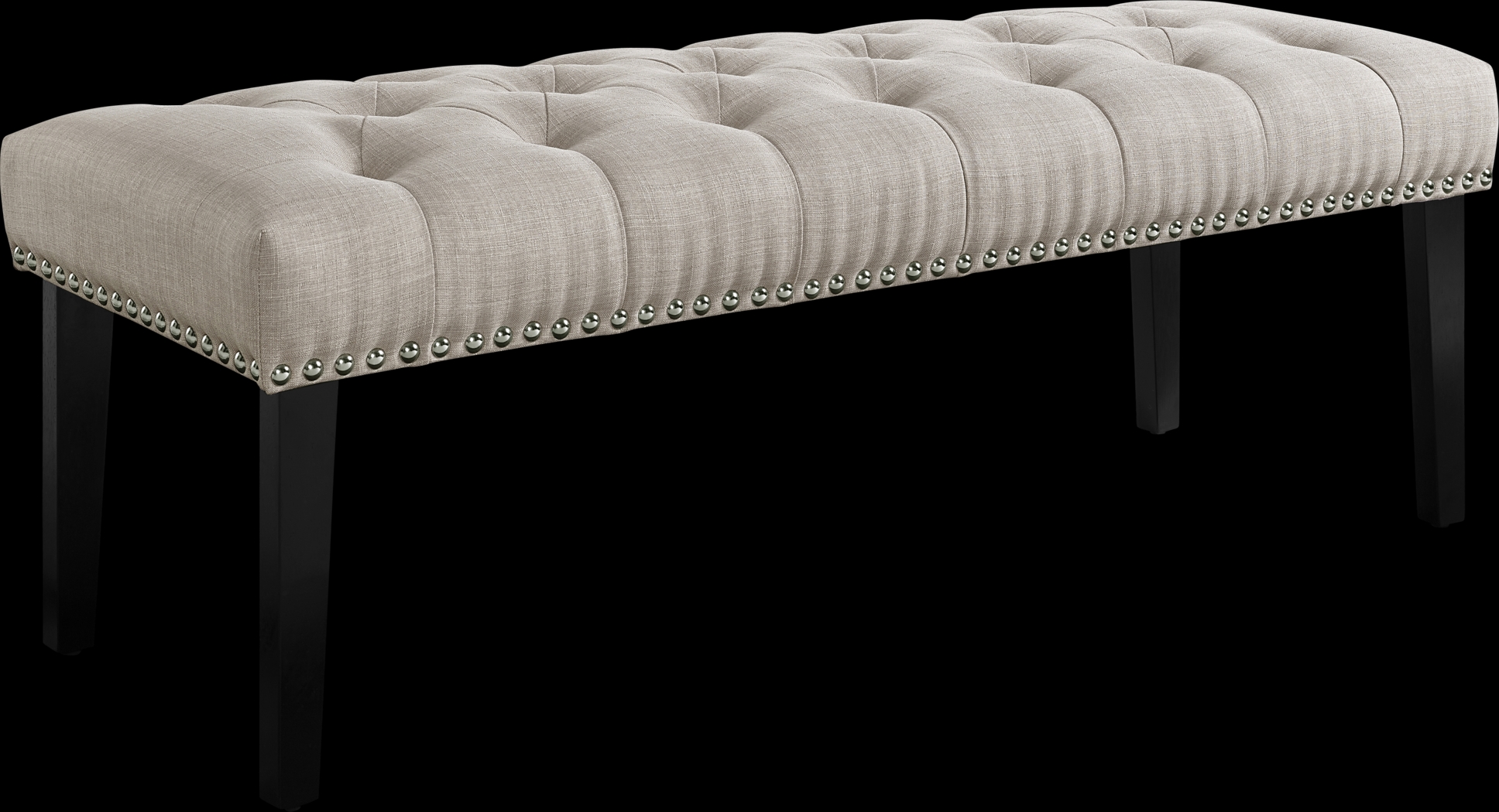 Caroline Beige Accent Bench - Thumbnail - Image 1