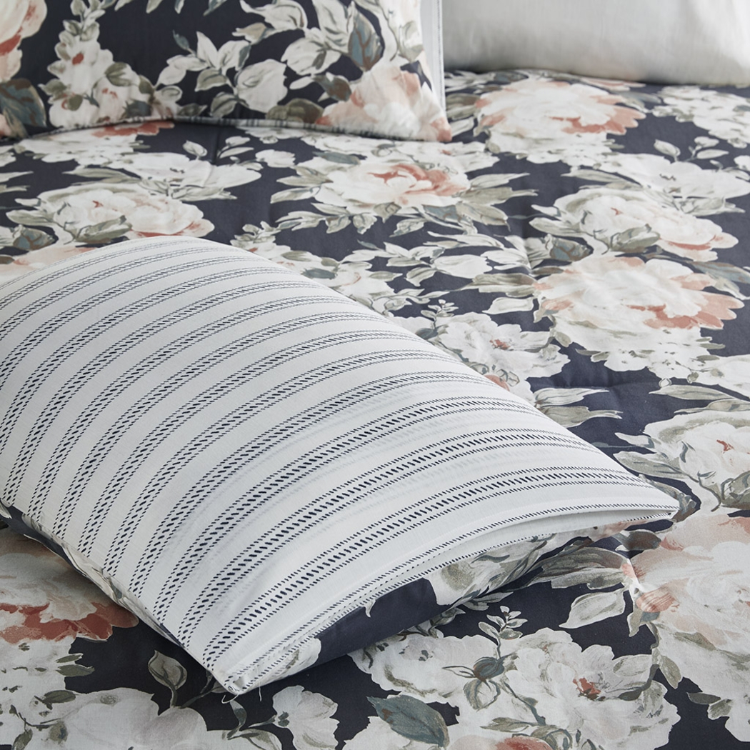 Carondelet Dark Blue California King Comforter Set - Thumbnail - Image 15