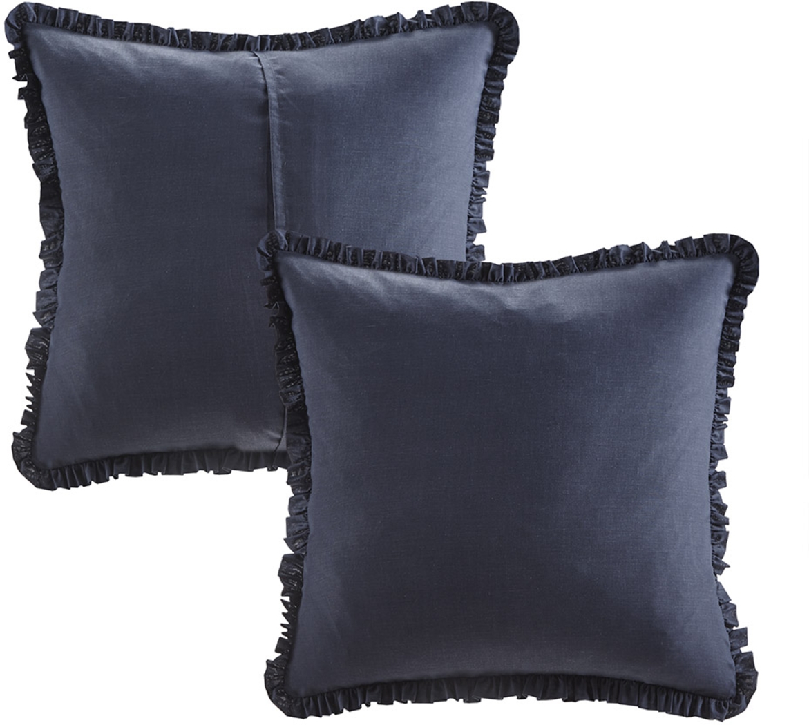 Carondelet Dark Blue 8 Pc King Comforter Set - Thumbnail - Image 10