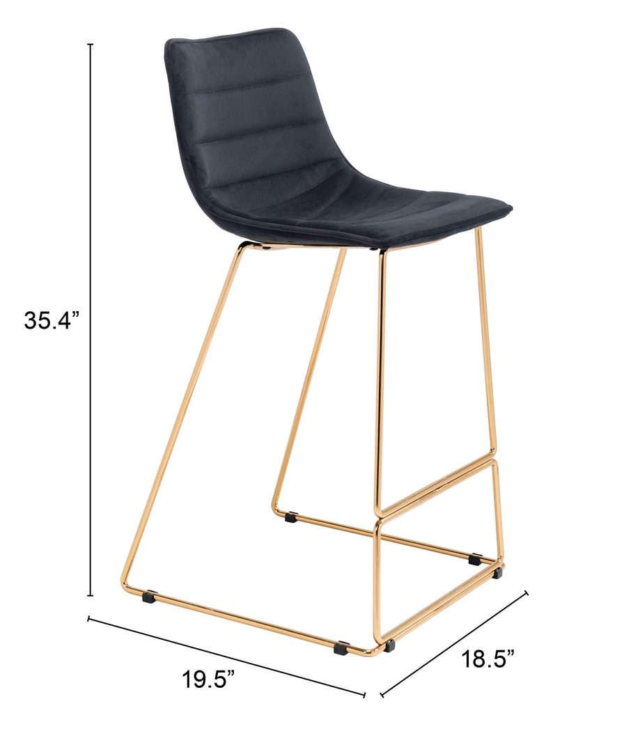 Carramore Black Bar Height Stool - Thumbnail - Image 9