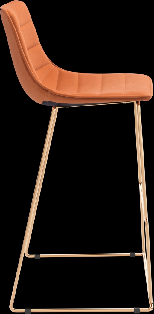 Carramore Orange Bar Height Stool, Set of 2 - Thumbnail - Image 4