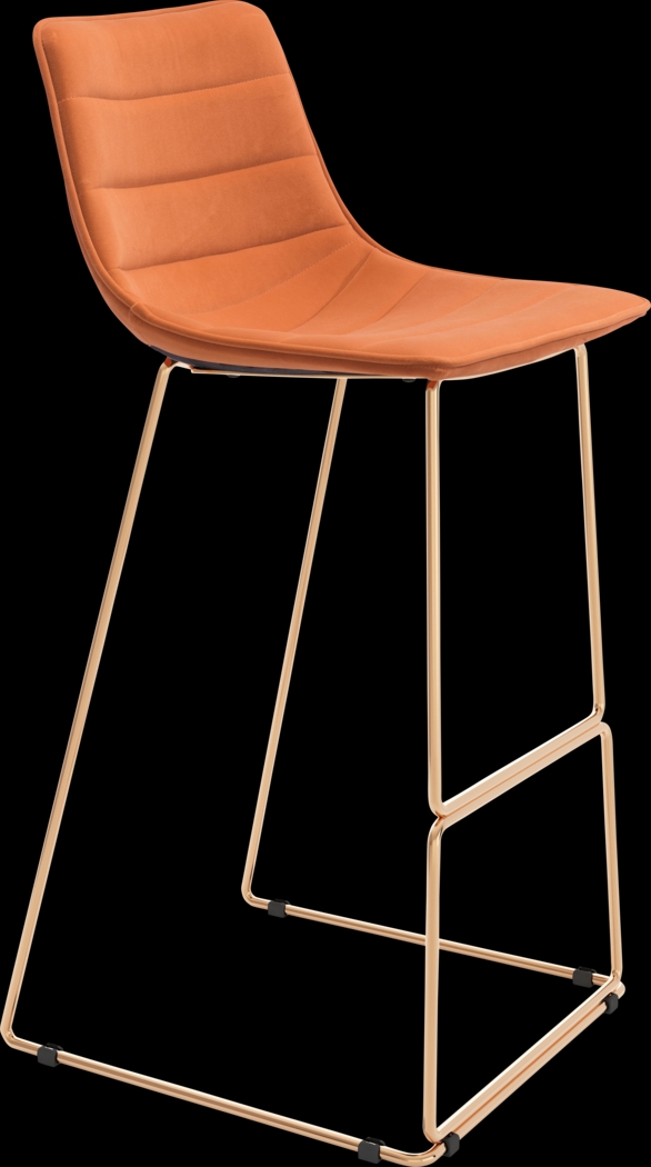 Carramore Orange Bar Height Stool, Set of 2 - Thumbnail - Image 8