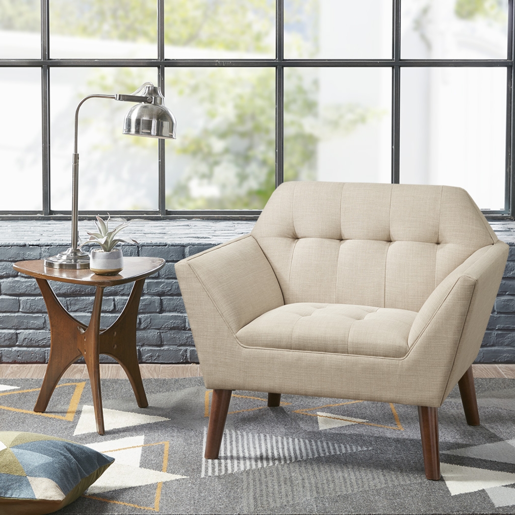 Carrere Beige Accent Chair - Thumbnail - Image 2
