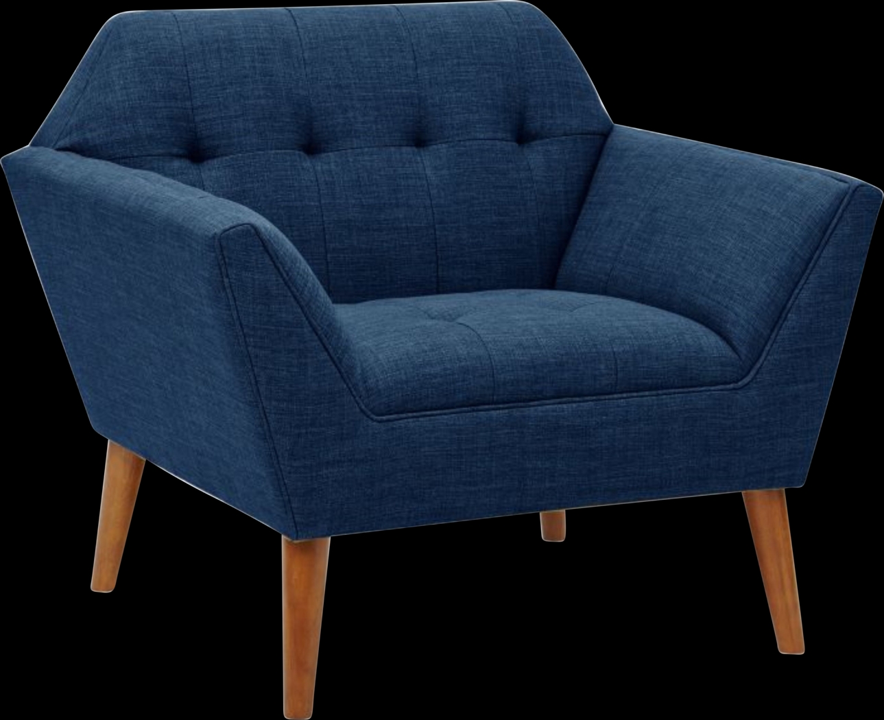 Carrere Blue Accent Chair - Thumbnail - Image 1