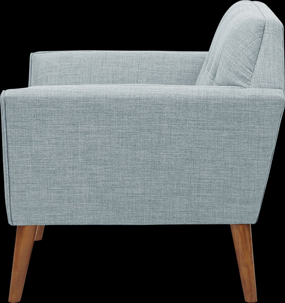 Carrere Light Blue Accent Chair - Thumbnail - Image 3