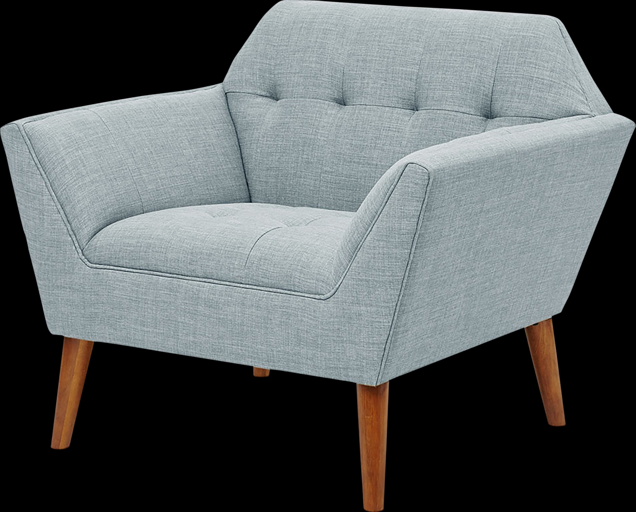 Carrere Light Blue Accent Chair - Thumbnail - Image 5