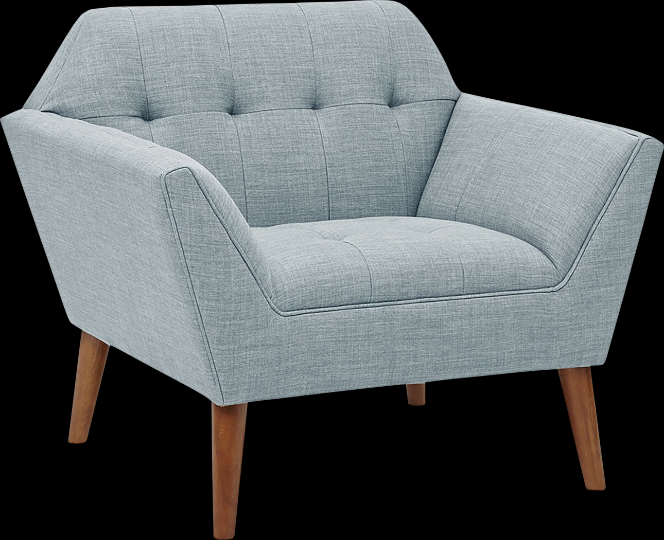 Carrere Light Blue Accent Chair - Thumbnail - Image 1