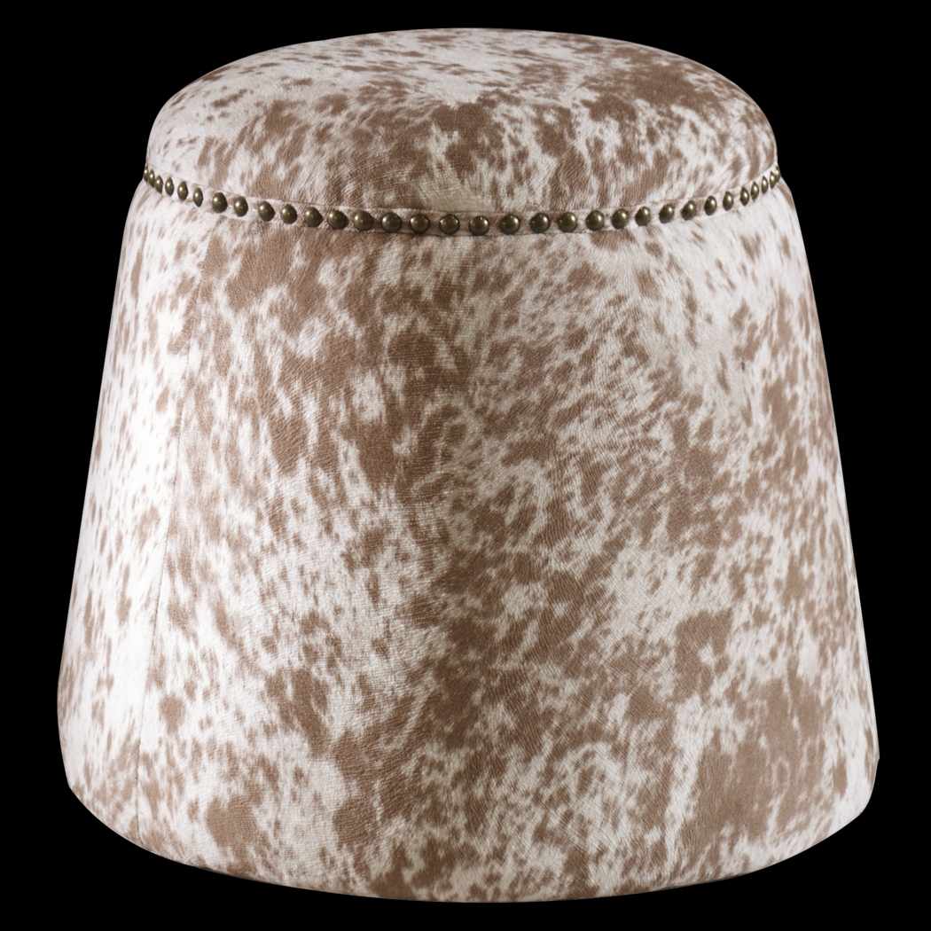 Carrere Brown Ottoman - Thumbnail - Image 1