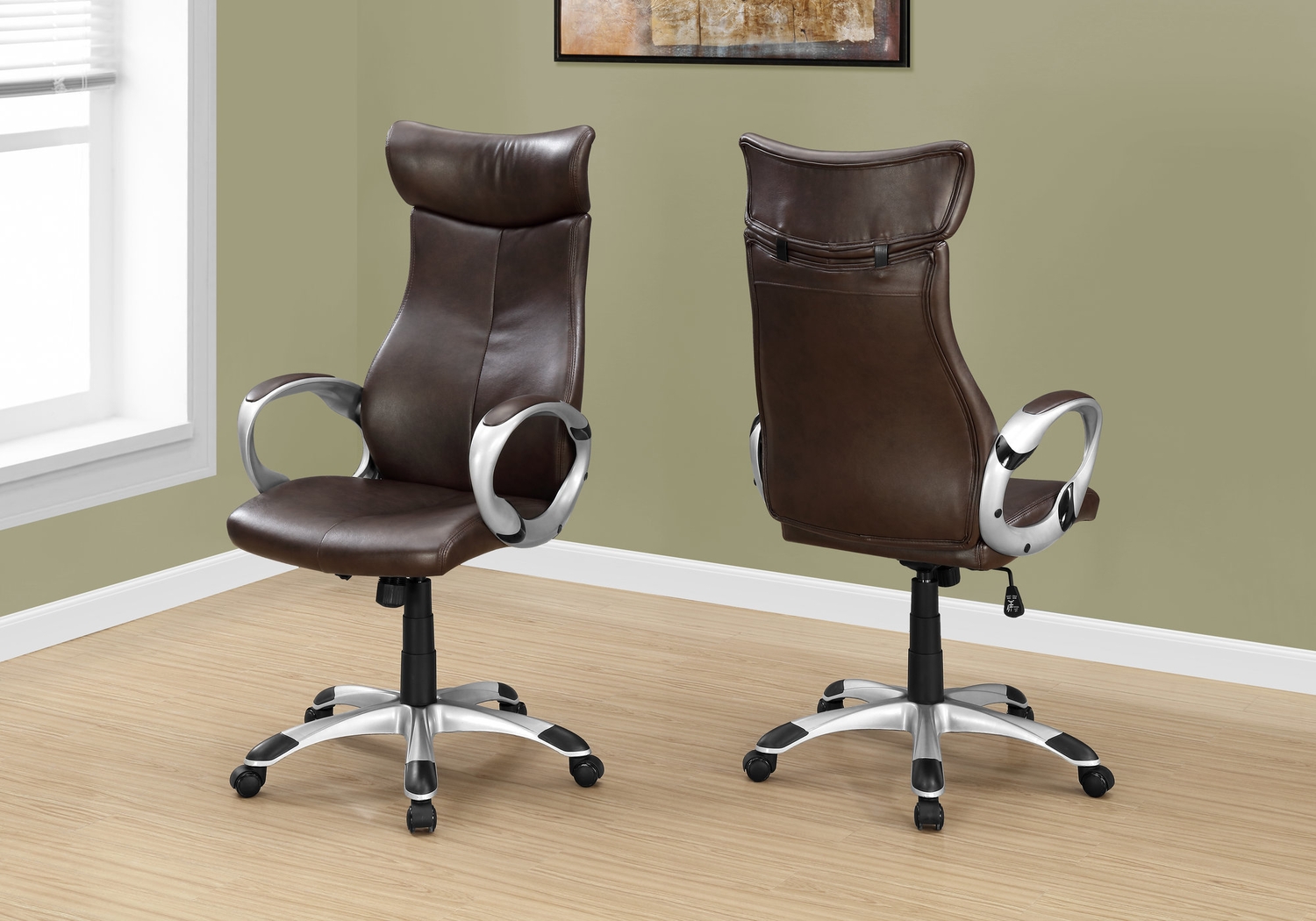 Carriagewood Brown Desk Chair - Thumbnail - Image 3