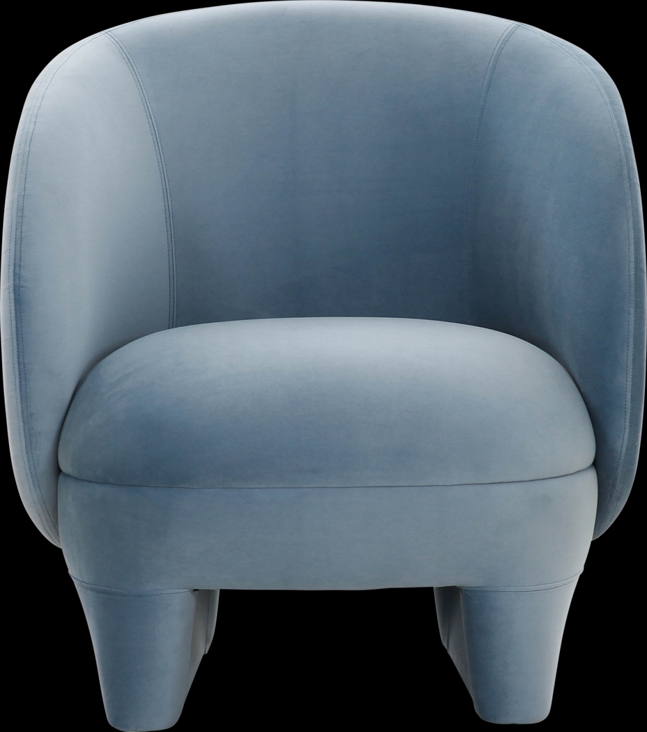 Carriger Blue Accent Chair - Thumbnail - Image 3