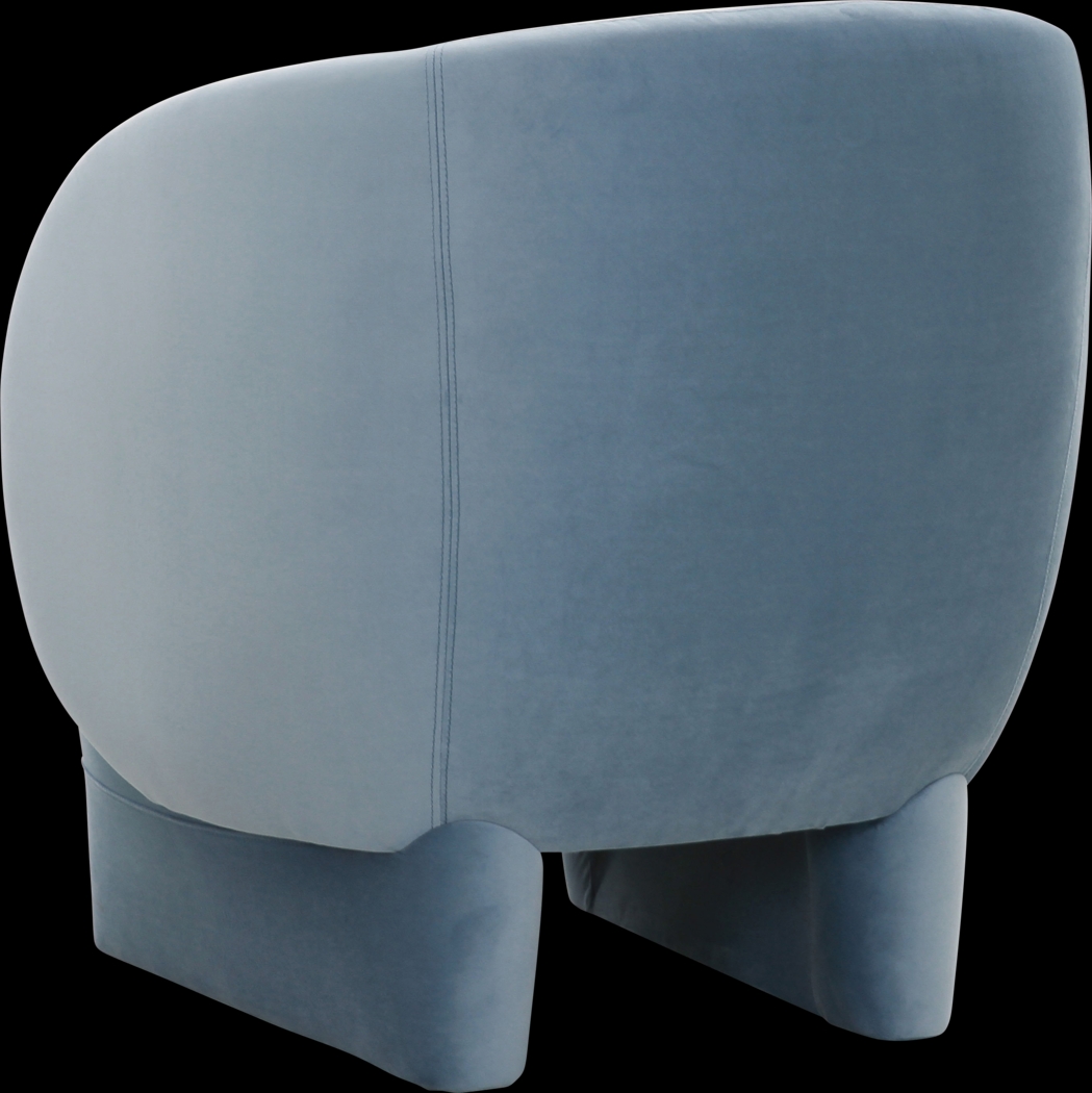 Carriger Blue Accent Chair - Thumbnail - Image 4