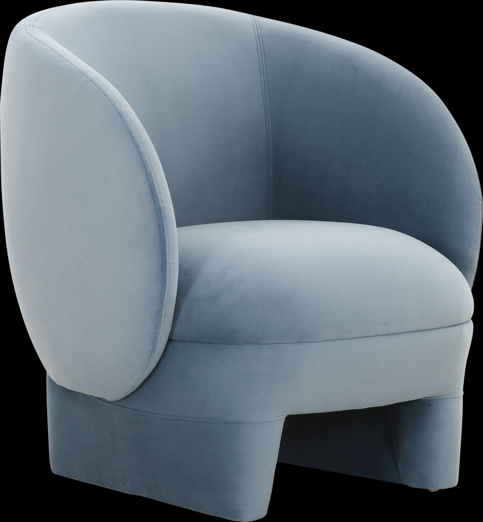 Carriger Blue Accent Chair - Thumbnail - Image 1