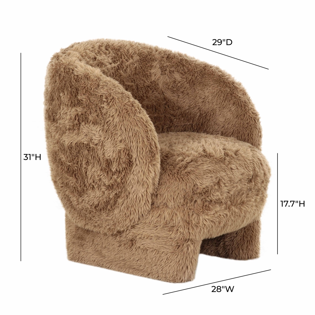 Carriger II Taupe Accent Chair - Thumbnail - Image 6