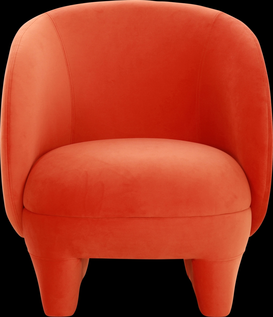 Carriger Red Accent Chair - Thumbnail - Image 3