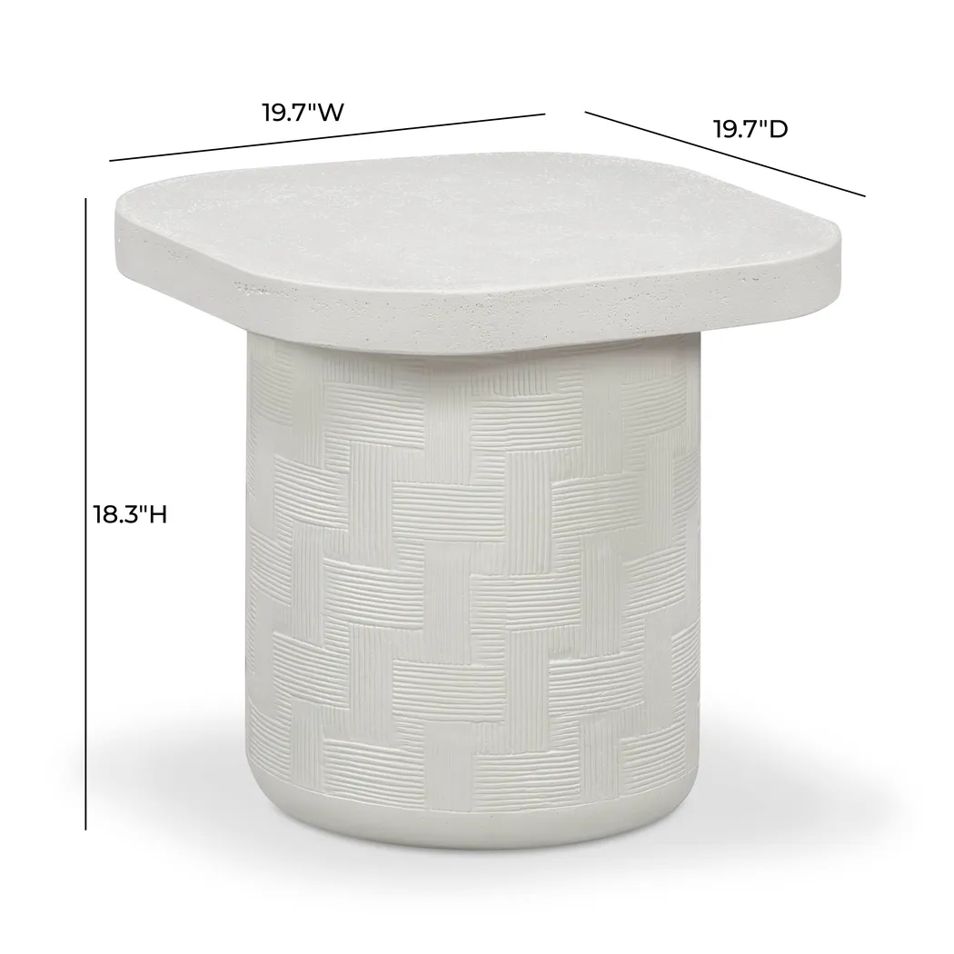 Carrina Off-White End Table - Thumbnail - Image 4