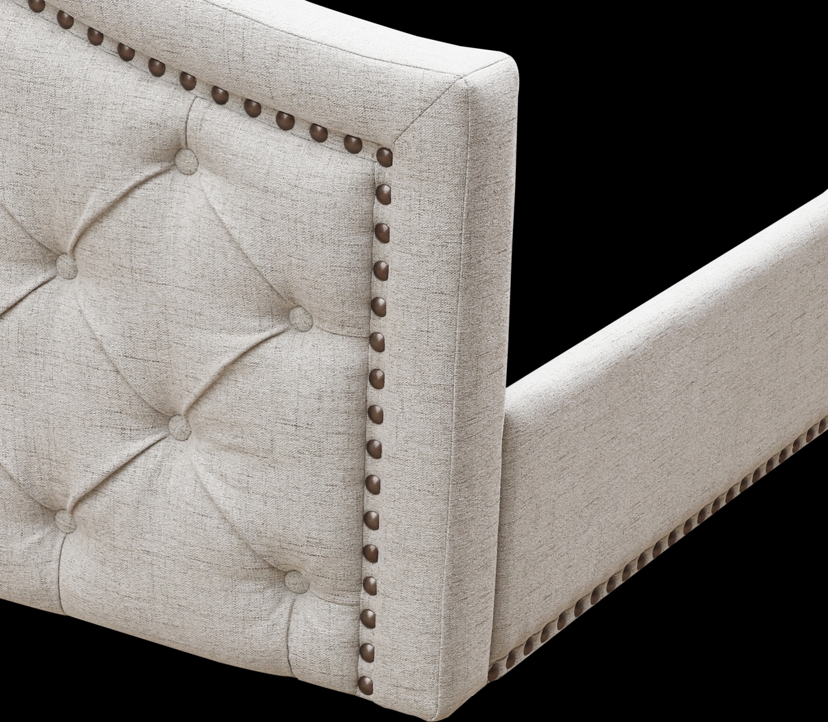 Carrollview Beige King Bed - Thumbnail - Image 5