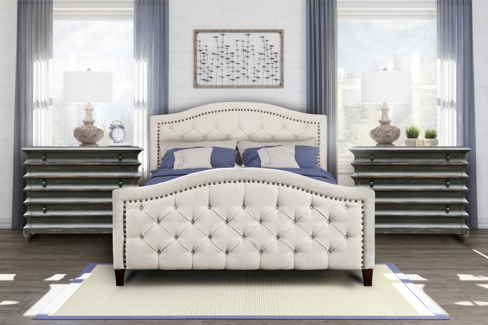 Carrollview Beige King Bed - Thumbnail - Image 7