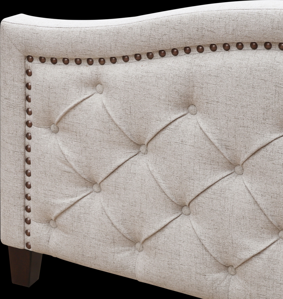 Carrollview Beige Queen Bed - Thumbnail - Image 4