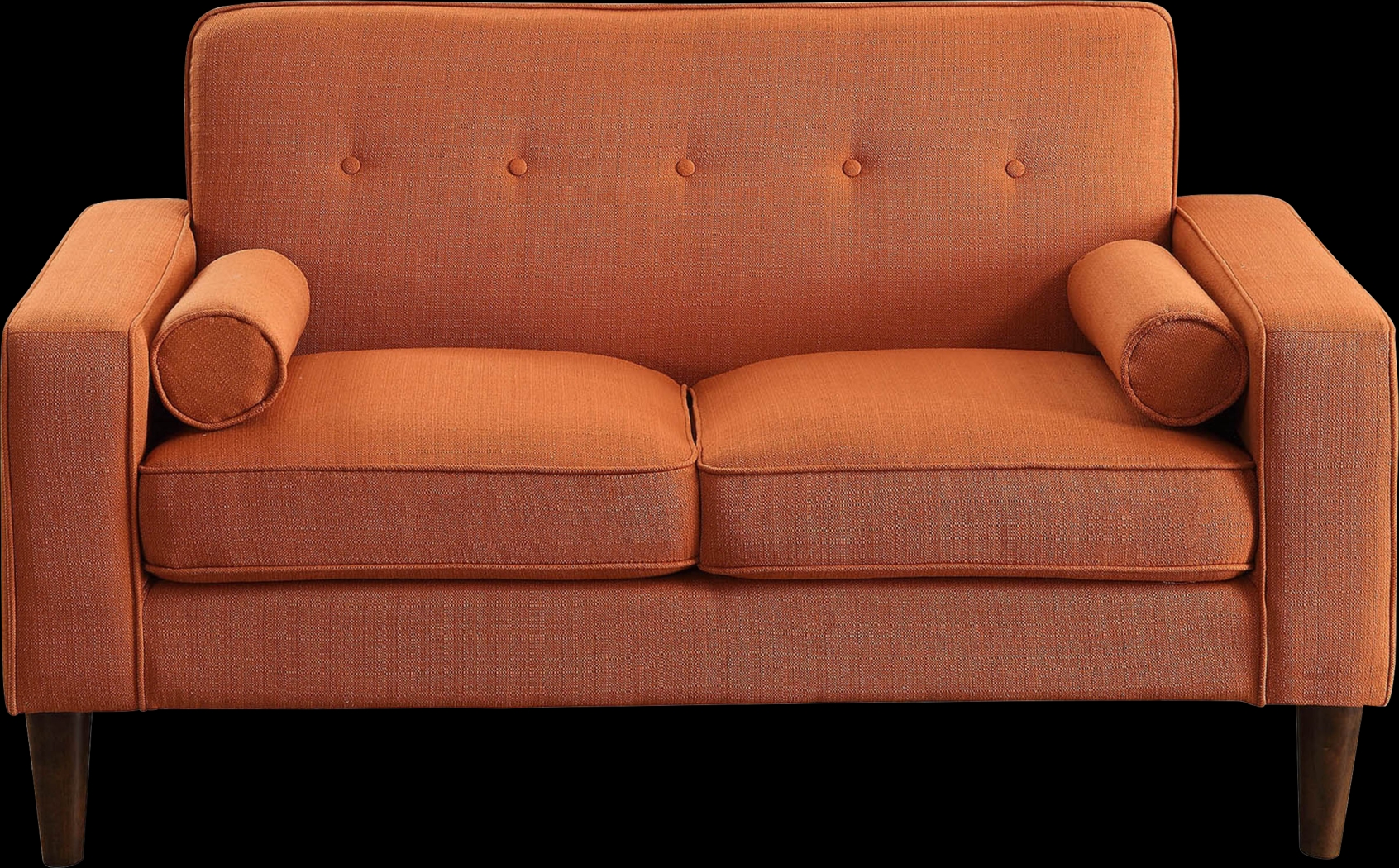 Carrolwood Orange Loveseat - Thumbnail - Image 3