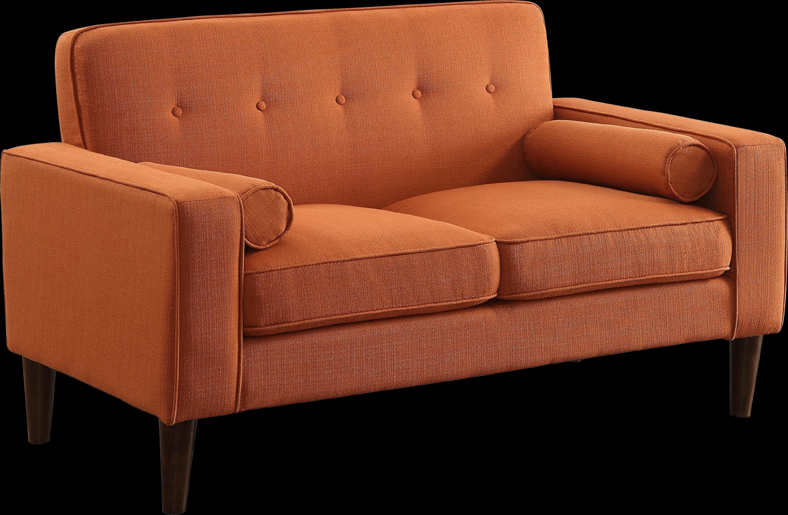 Carrolwood Orange Loveseat - Thumbnail - Image 1