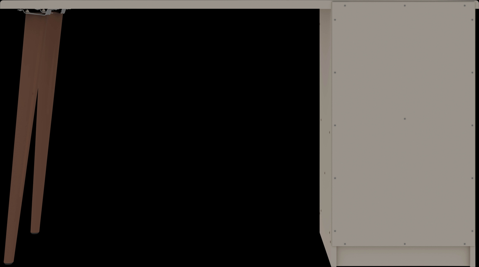 Carrondale Beige Desk - Thumbnail - Image 3