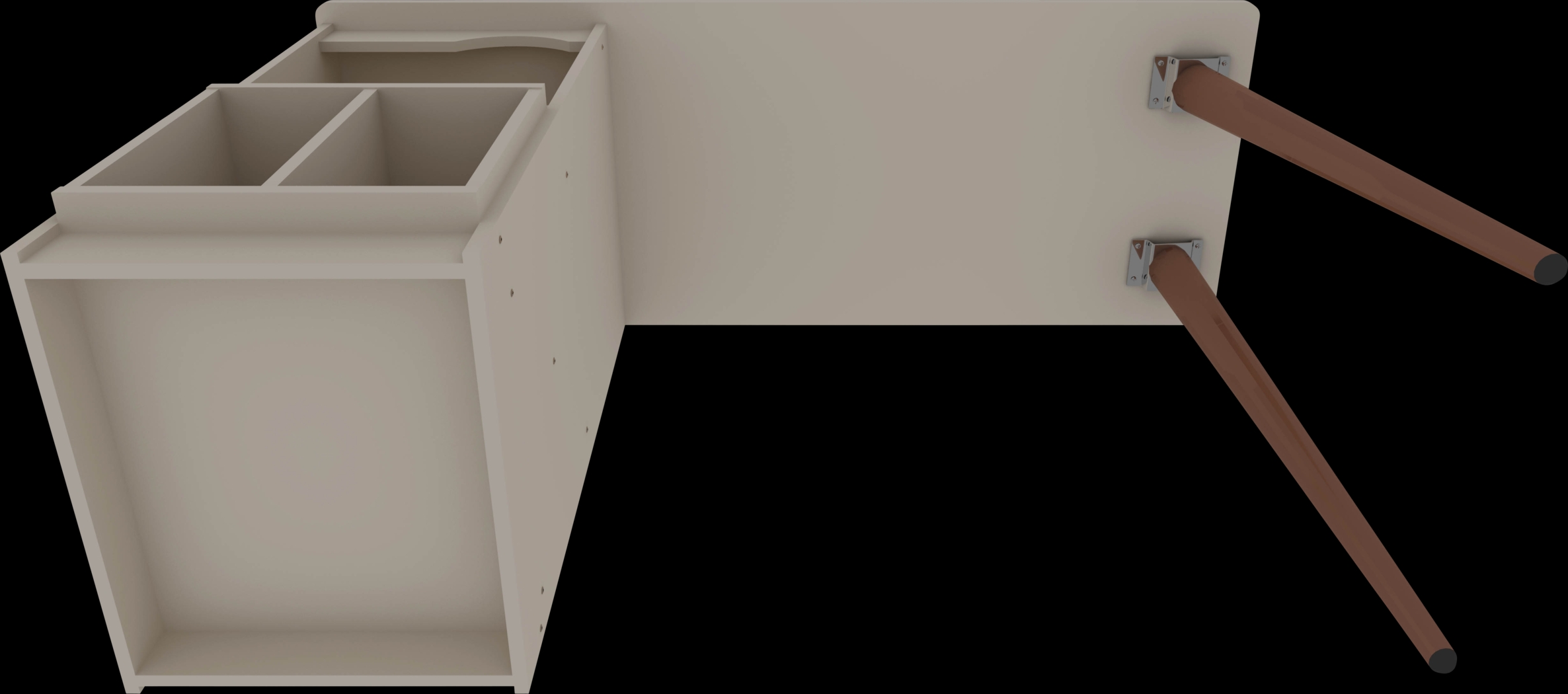 Carrondale Beige Desk - Thumbnail - Image 5